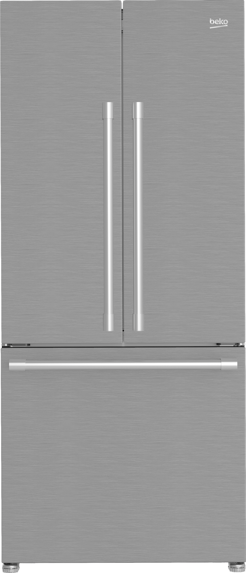 Beko BFFD30216SSIM 30 Inch French Door Refrigerator - Energy Efficient Stainless Steel Smart Fridge for Modern Kitchens | Perfect for Large Families & Entertaining Guests