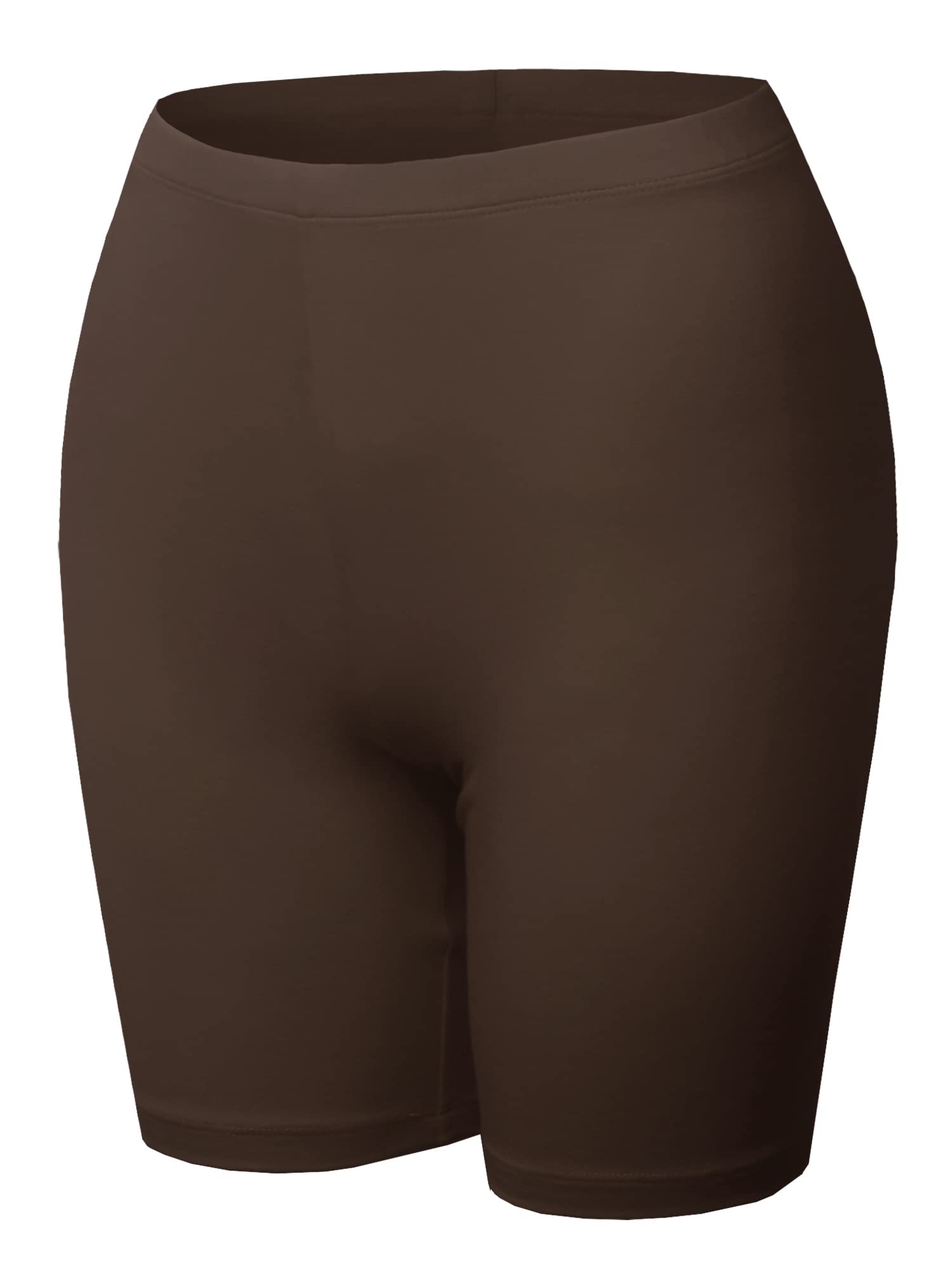 Emma Women's Essential Active Cotton Mid Rise Biker Shorts - Comfortable Workout & Lounge Shorts for Yoga, Running, Gym and Everyday Wear