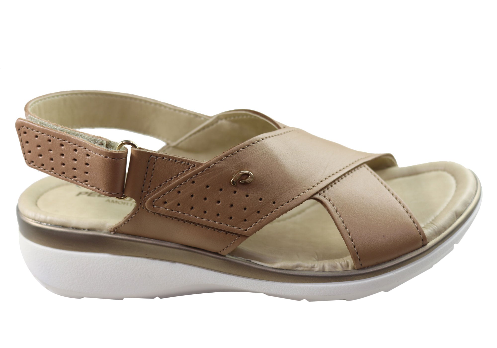 Pegada Paros Women's Comfortable Leather Sandals - Handmade in Brazil - Perfect for Beach, Vacation & Summer Outfits