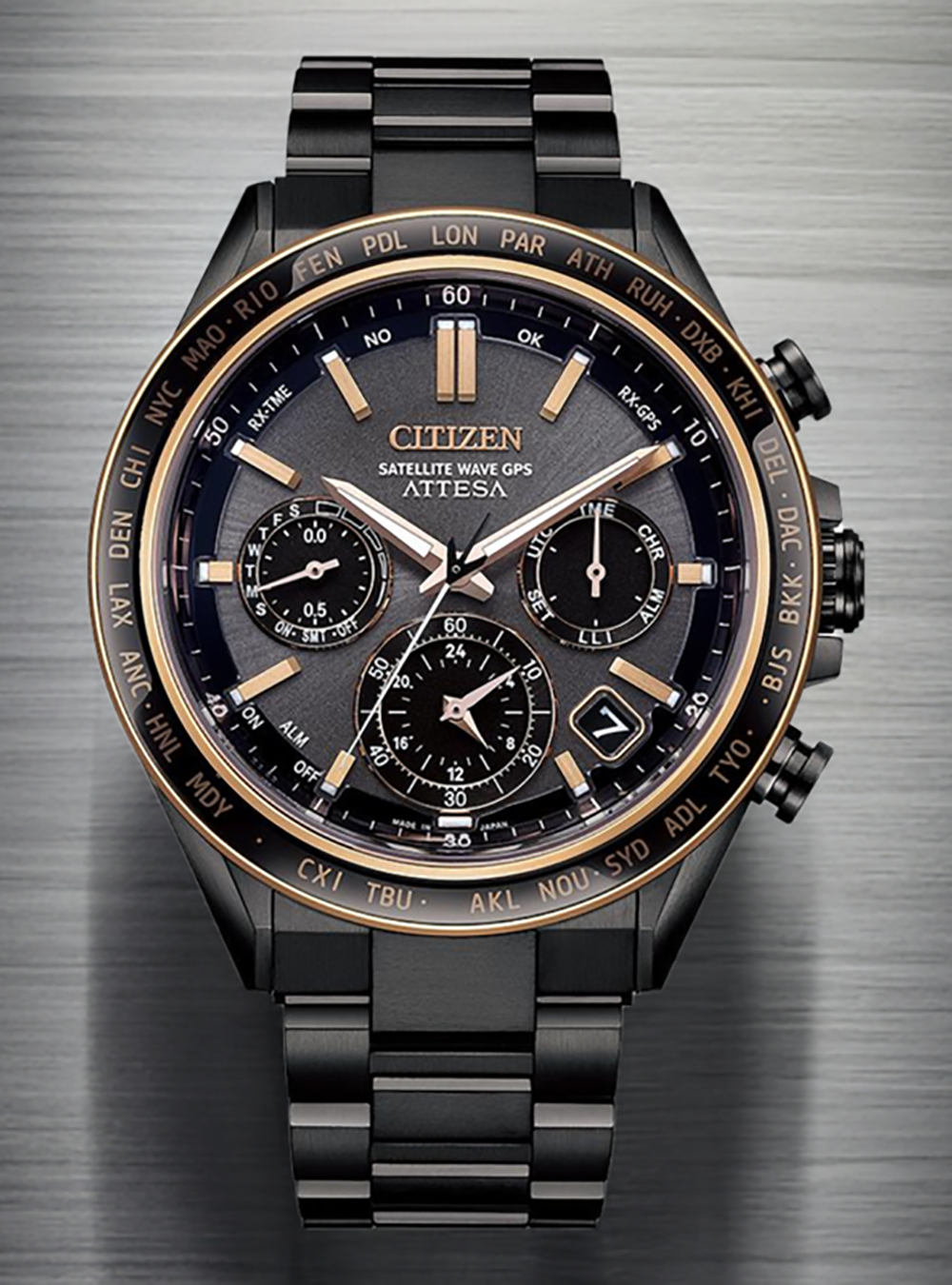 CITIZEN ATTESA ACT LINE Super Titanium Satellite Timekeeping Watch CC4074-61W - Japanese Made JDM for Business Professionals & Luxury Collectors
