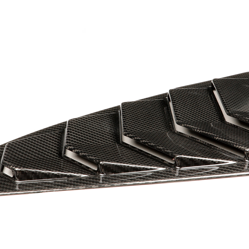 Premium Real Carbon Fiber Rear Side Window Louvers for Tesla Model 3 (2017-2024) - Enhances Style & Aerodynamics - Perfect for Car Enthusiasts & Street Racing