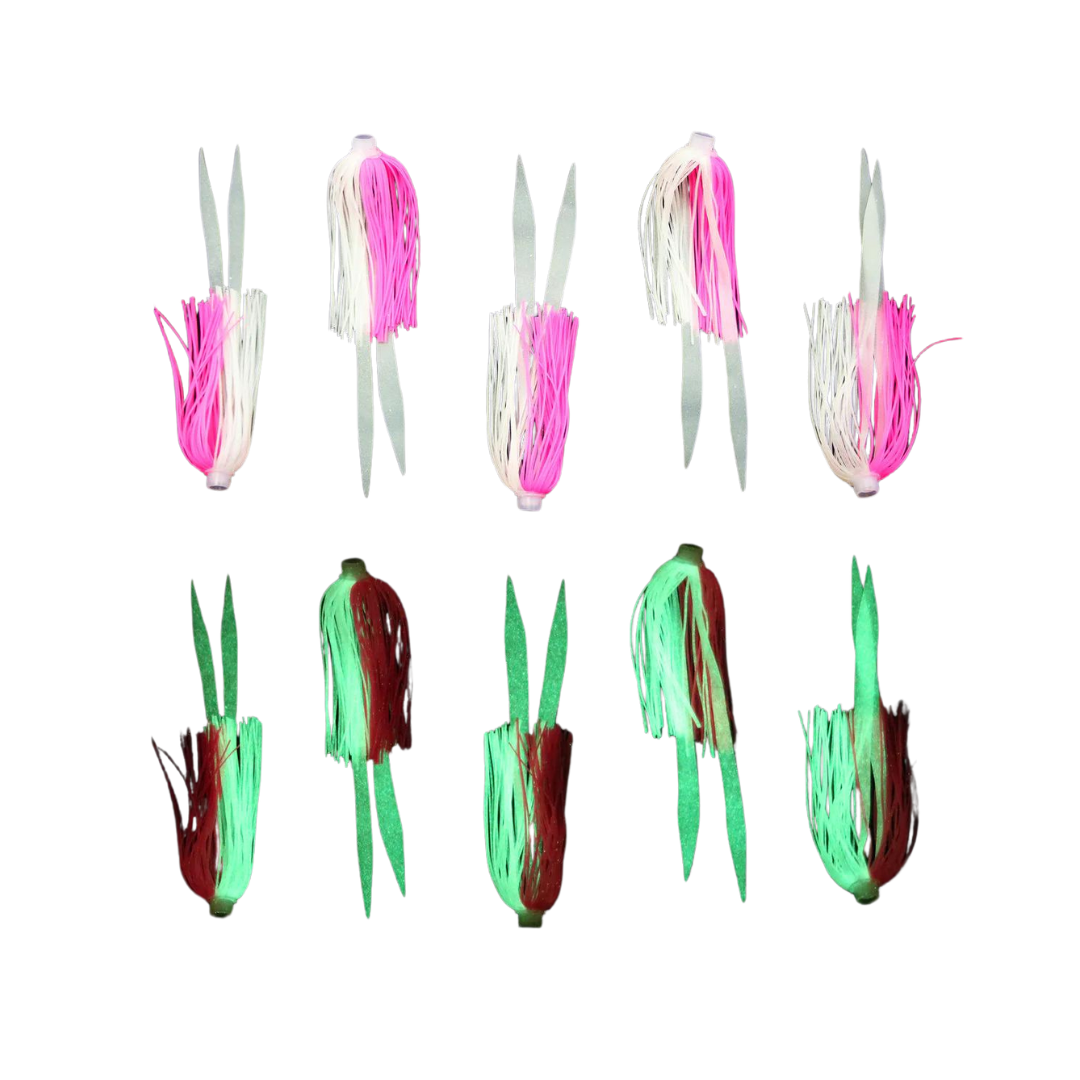 Jigging World Hybrid Teaser Skirts - Premium Saltwater Fishing Lures for Tuna, Mahi Mahi & Wahoo - Perfect for Offshore & Deep Sea Fishing Adventures