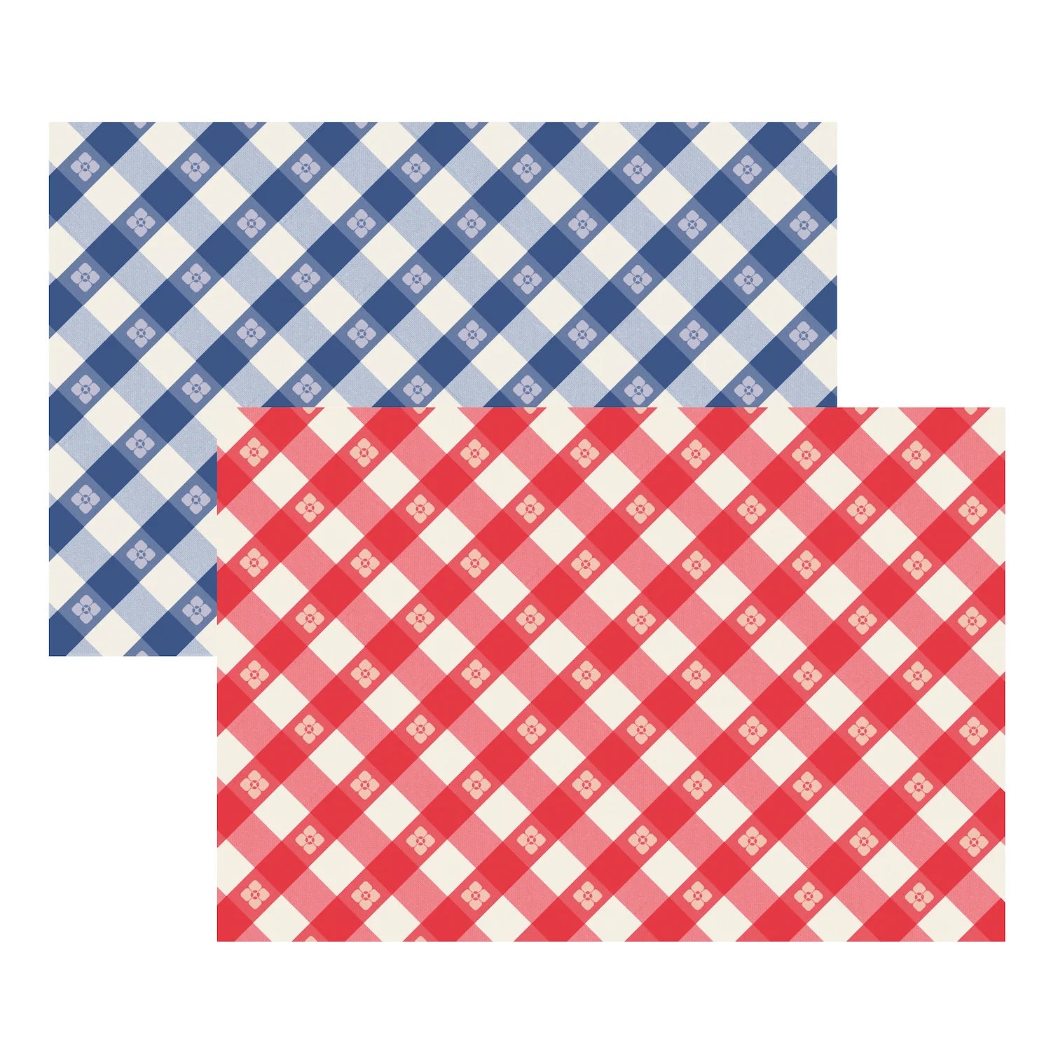 Hester & Cook Checkered Picnic Placemat - Waterproof & Durable Outdoor Dining Mat for Picnics, BBQs, Camping, and Patio Parties
