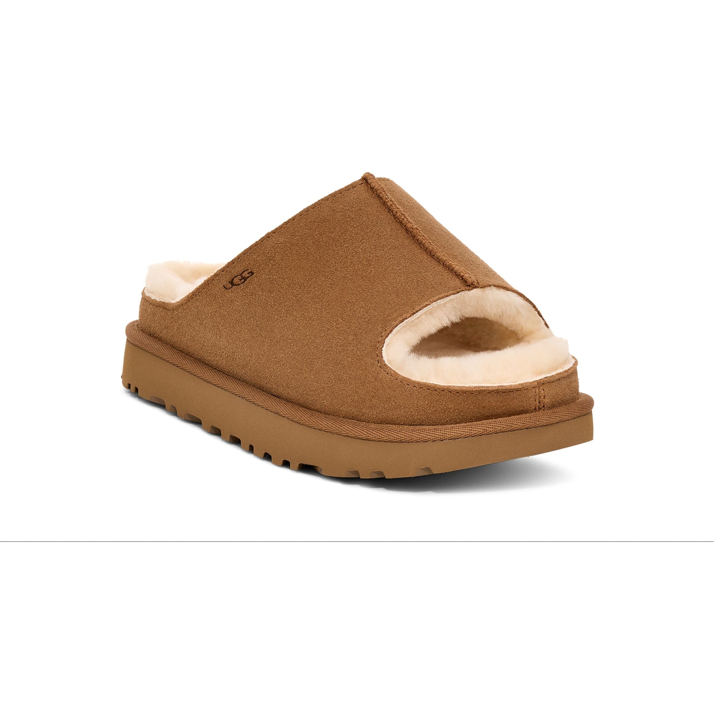 UGG Women's Greenport Slide Sandals - Comfortable House Slippers with Soft Wool Lining for Indoor/Outdoor Wear at Home or Beach