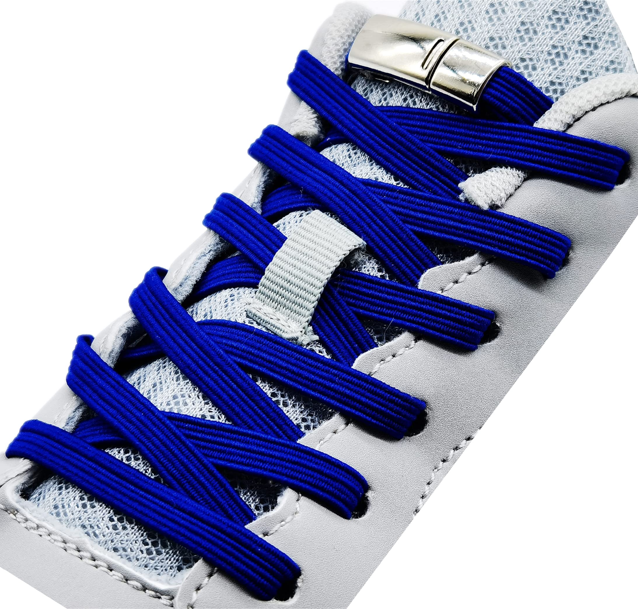 NIKWESM Magnetic No Tie Elastic Shoe Laces for Kids & Adults - One Size Fits All, No Screw Needed - Perfect for Running, Walking, Sports & Daily Wear