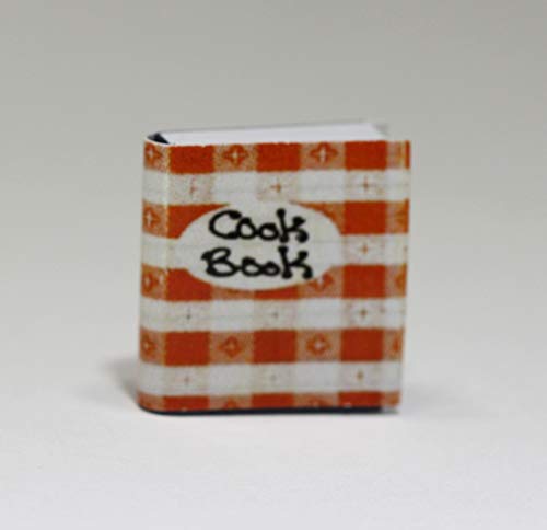 Miniature Dollhouse Kitchen Accessory - Red Checkered Cookbook for Dolls | Perfect for 1:12 Scale Dollhouse Decor & Play Scenes