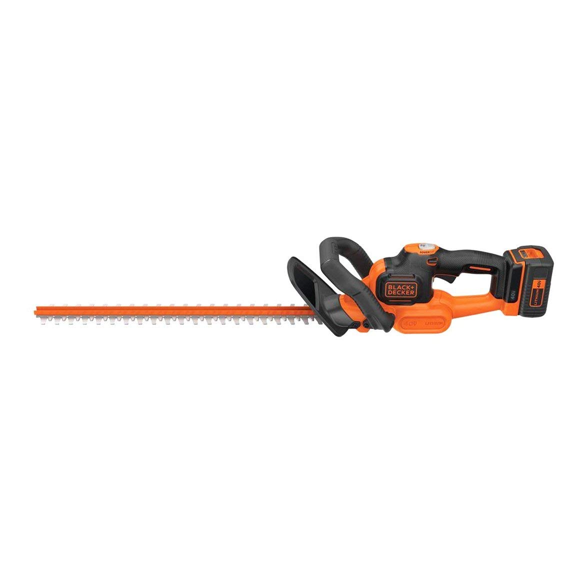BLACK+DECKER 40V MAX Cordless Hedge Trimmer, 24-Inch Brush Trimmer with Battery & Charger (LHT341FF) - Perfect for Lawn Care, Garden Maintenance, and Landscaping