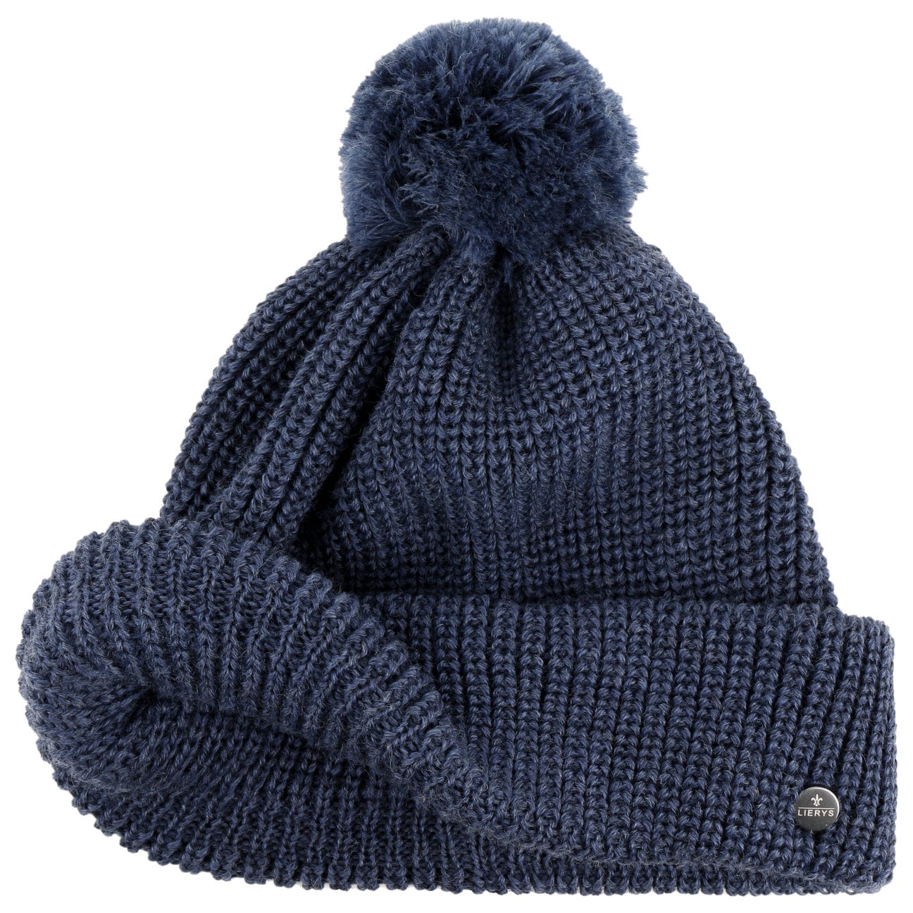 Lierys Knit Bobble Hat - Warm Winter Beanie for Men & Women - Cozy Cable Knit Pom Pom Hat for Cold Weather - Perfect for Skiing, Snowboarding & Outdoor Activities