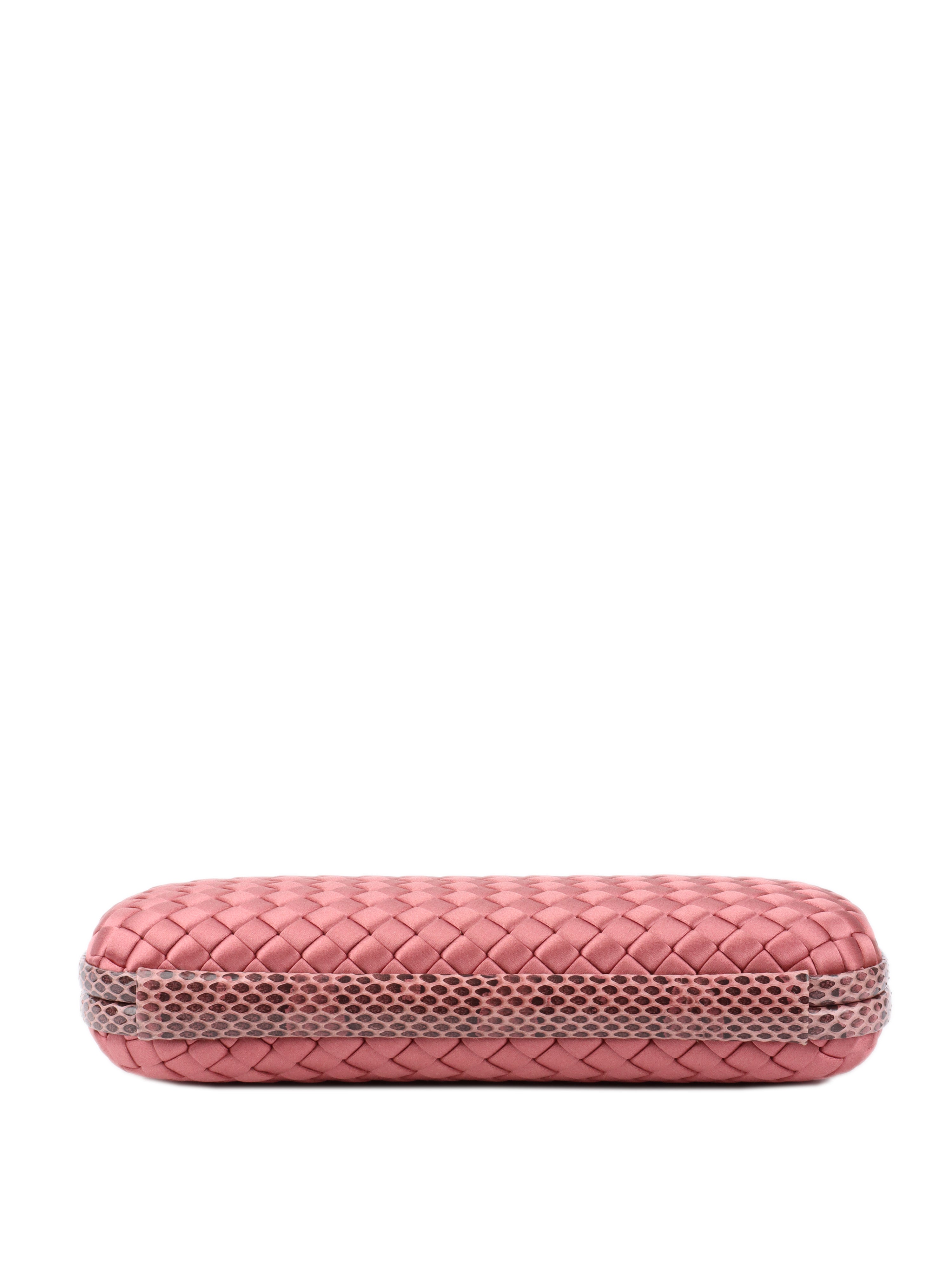 Bottega Veneta Pink Intrecciato Leather Long Clutch Bag - Luxury Woven Crossbody Purse for Women | Perfect for Evening Parties, Weddings & Special Occasions