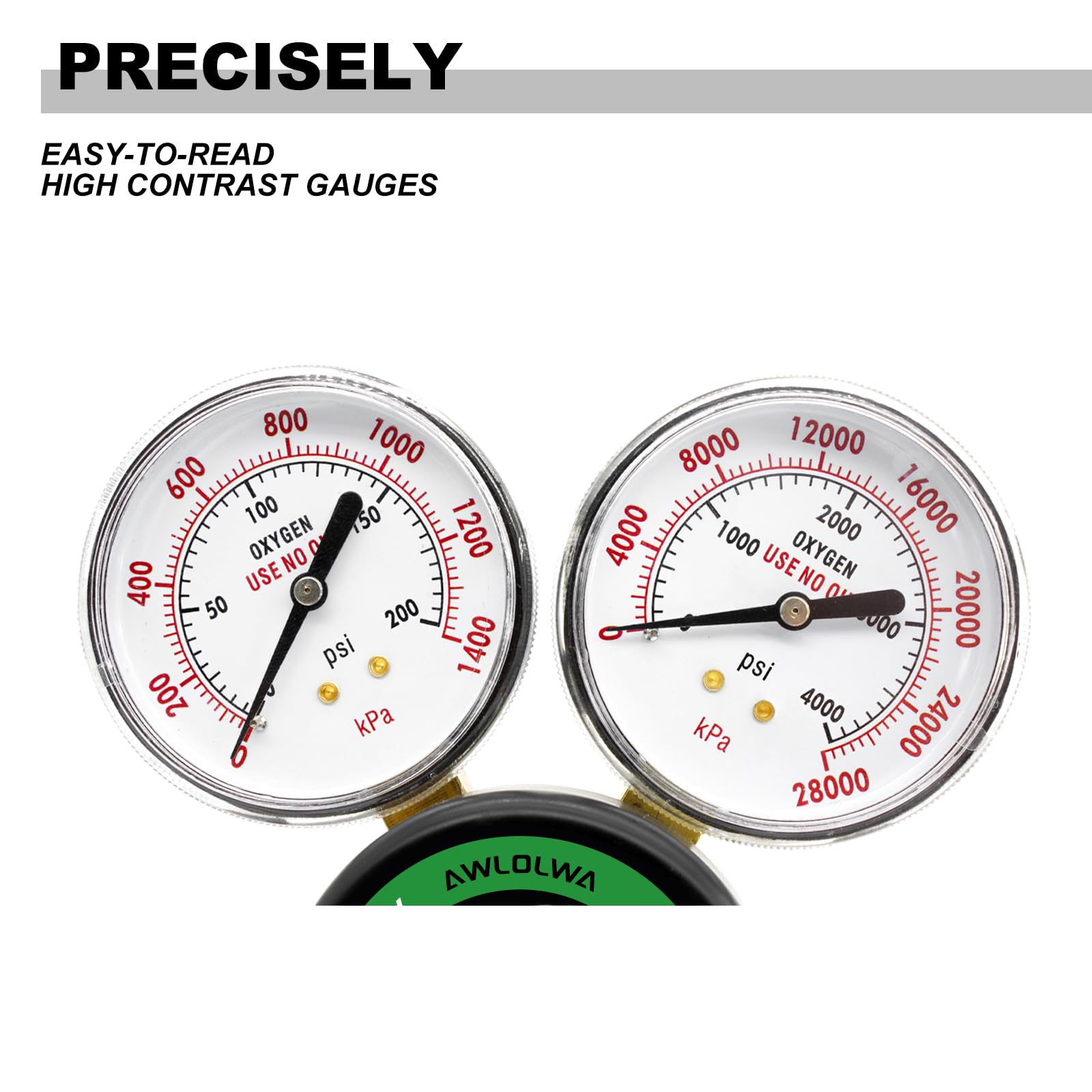Oxygen Regulator for Medium Duty Welding Torch - CGA540 Compatible - Perfect for MIG, TIG & Oxy-Acetylene Welding Projects