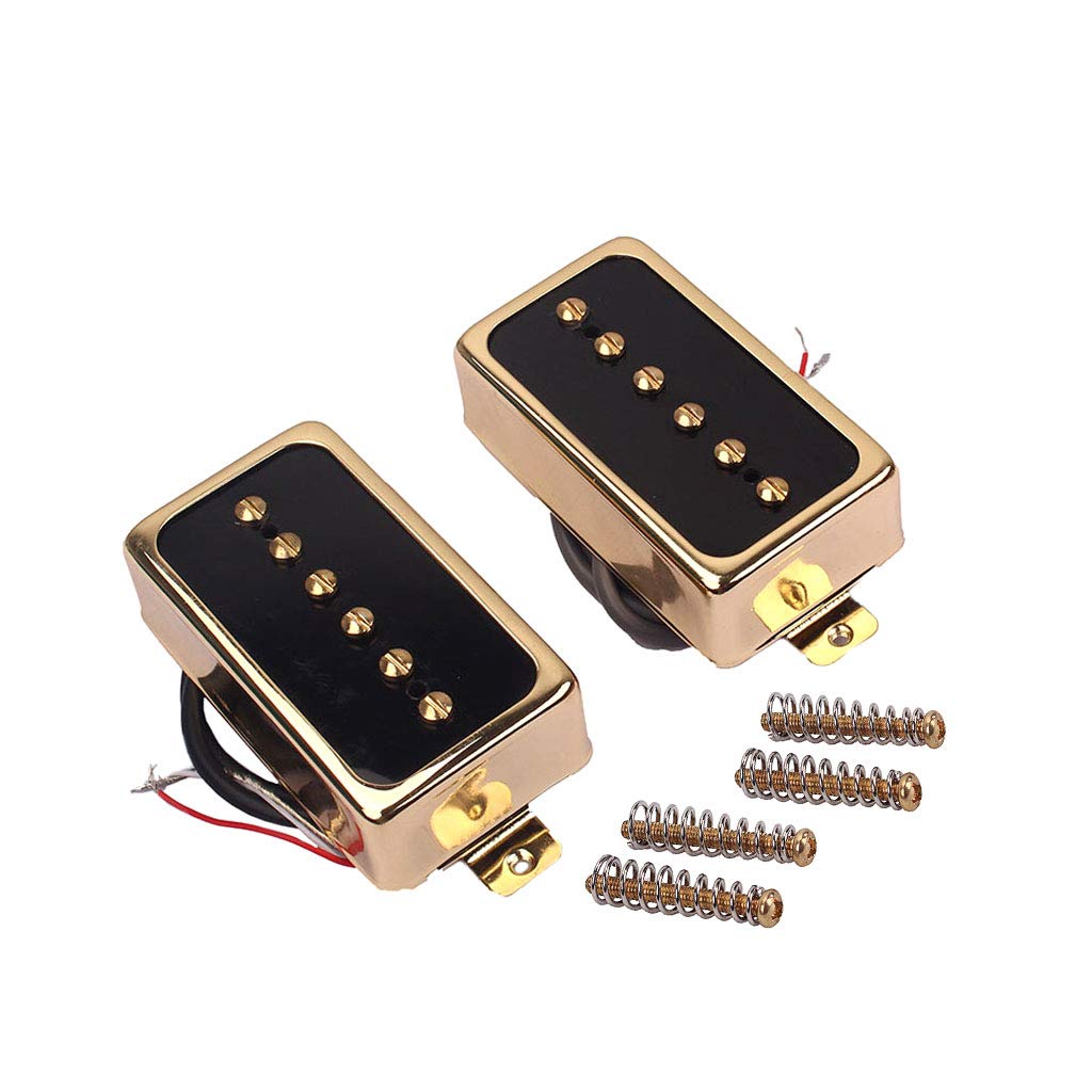 Alnicov P90 Single Coil Pickup Set - Bridge & Neck Position Humbucker Replacement for Electric Guitar - Perfect for Blues, Rock & Jazz Performances