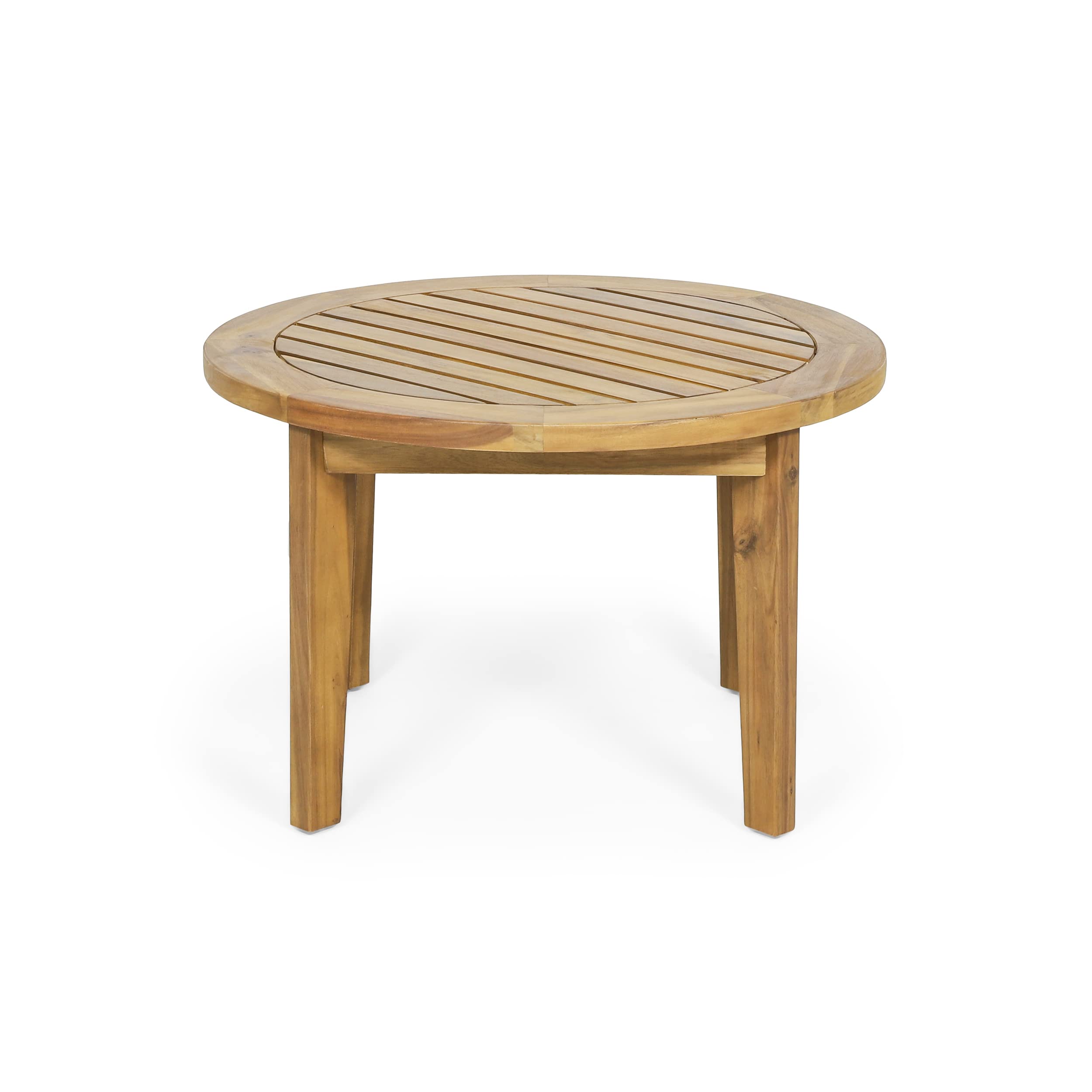 Christopher Knight Home 318121 Teak Wood Coffee Table - Modern Living Room Furniture for Small Spaces, Home Decor, and Entertainment Areas