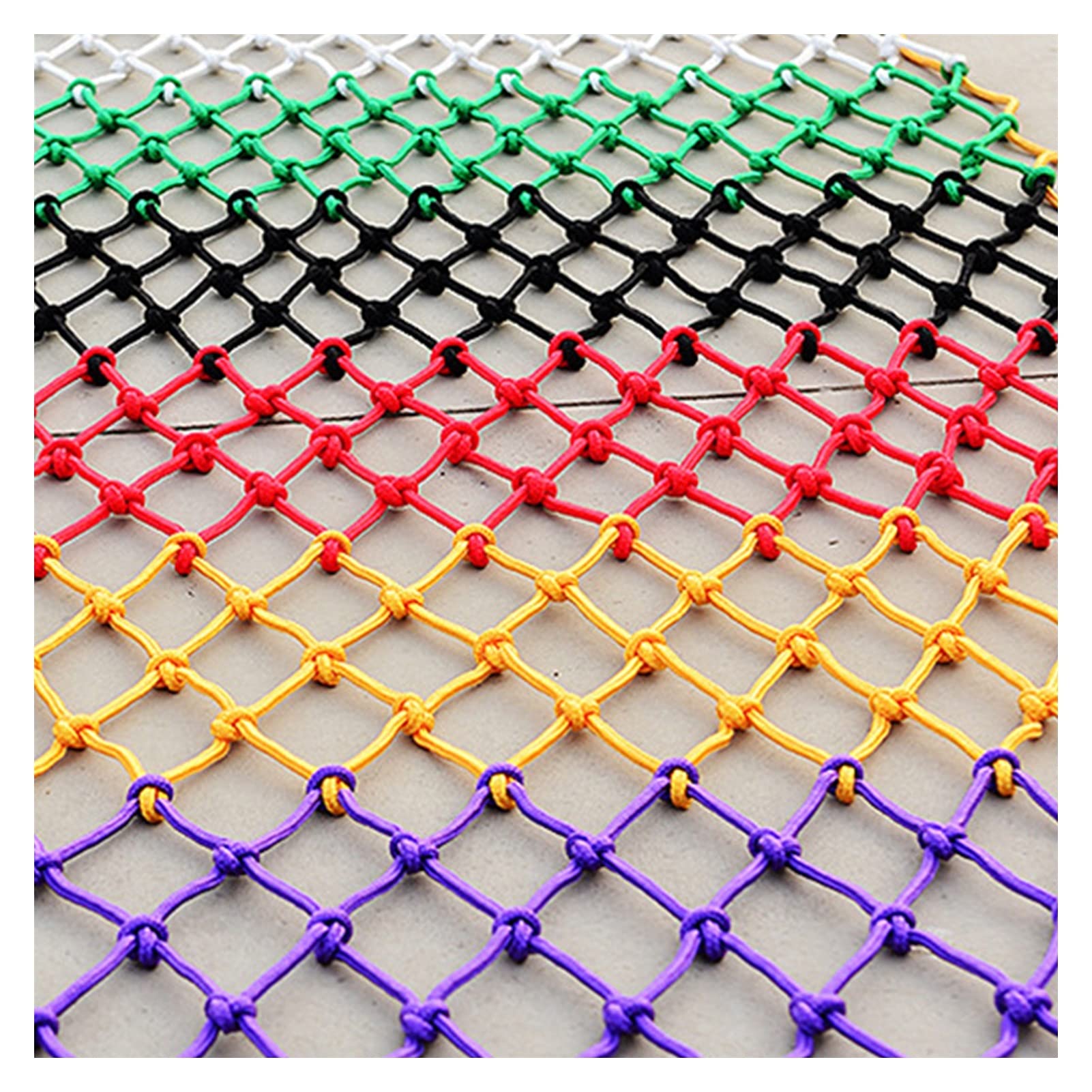 Child Safety Stair Protection Net - Heavy Duty 8mm Rope Balcony Anti-Fall Barrier (1×8m/3×26ft) for Outdoor Playground, Cargo Trailer & Home Staircase Safety | Prevent Kids & Pets from Falling | Durable Safety Netting for Indoor & Outdoor Use