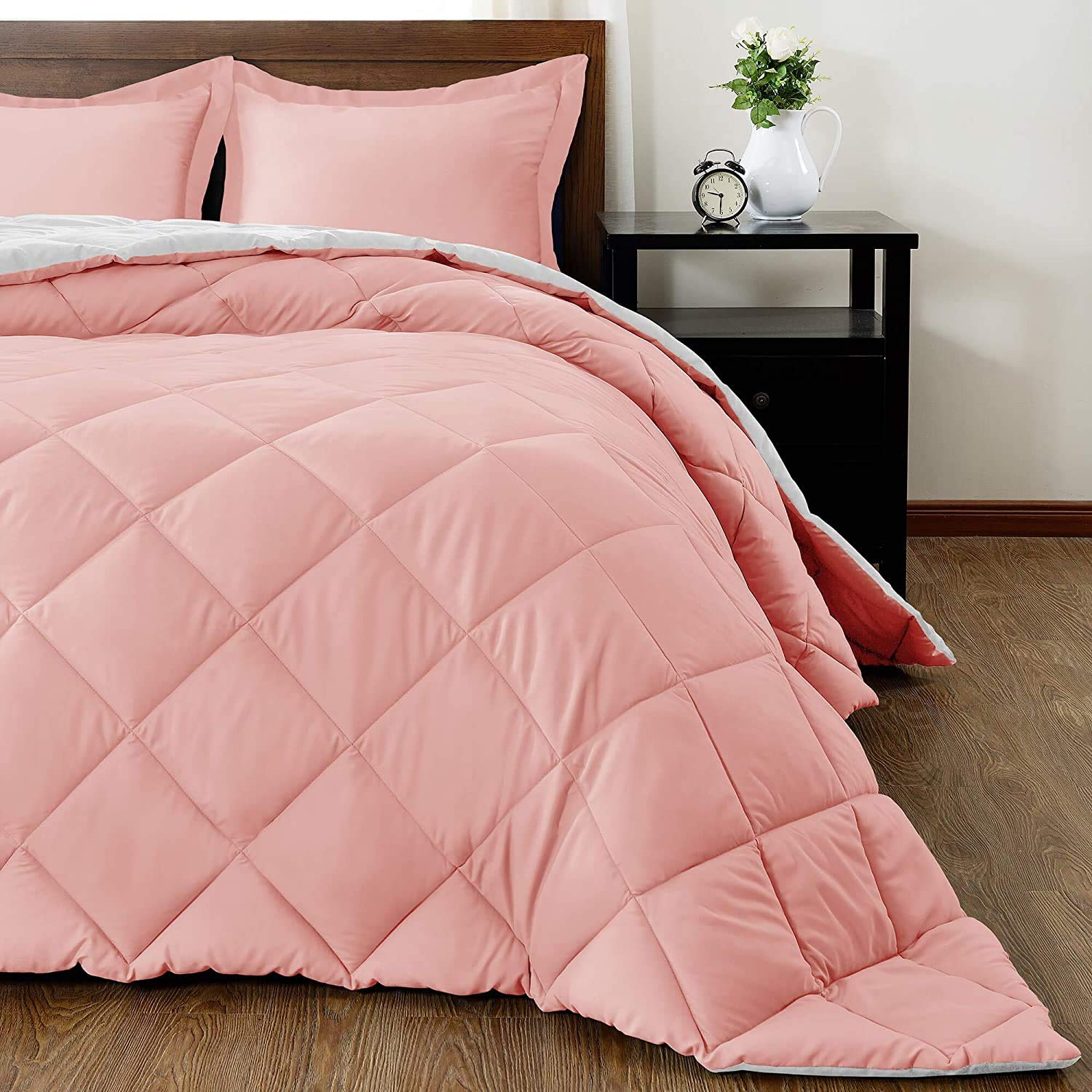 Reversible Down Alternative Comforter Set - 5 Piece California King (94
