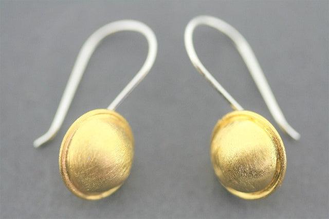 22Kt Gold Cup Drop Earrings for Women - Elegant Dangle Jewelry for Parties, Weddings & Everyday Wear
