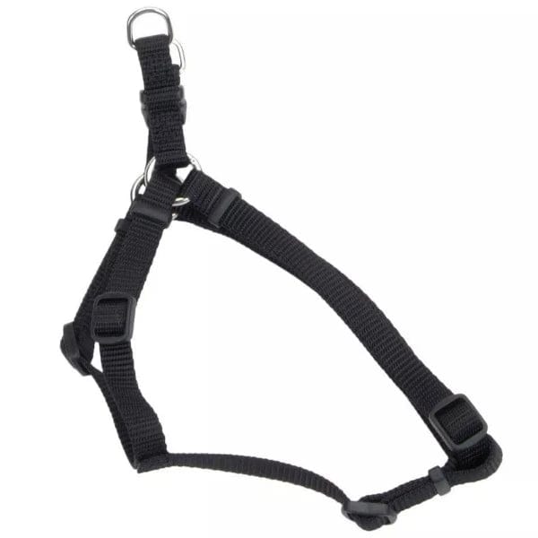 Adjustable Nylon Dog Harness for Small & Medium Dogs - Comfortable & Secure Pet Walking Vest with Reflective Strips - Perfect for Daily Walks, Hiking & Outdoor Adventures