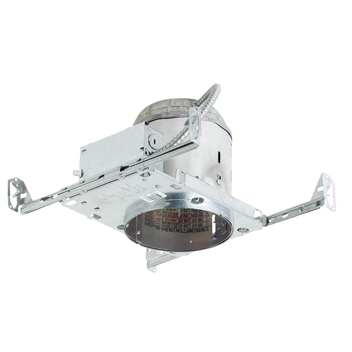 Halo H7ICT New Construction Recessed Light Fixture - 6 Pack, Energy Efficient LED Downlight for Living Room, Kitchen, Bedroom & Office Ceiling Lighting