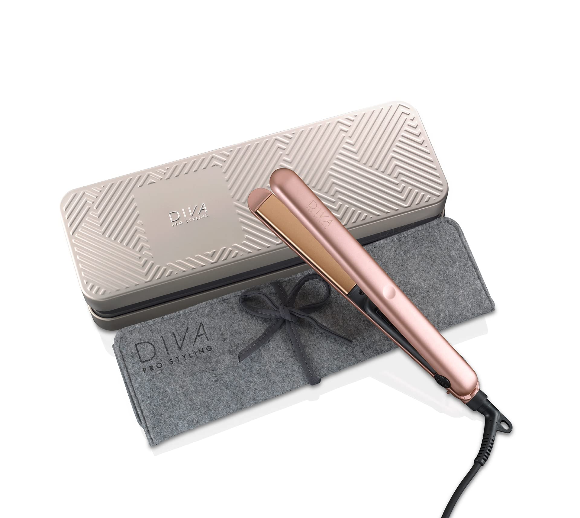 Diva Pro Styling Elite Hair Straightener - Professional Ceramic Flat Iron for Smooth & Shiny Hair - Perfect for Salon & Home Use - Saharan Dusk PRO204