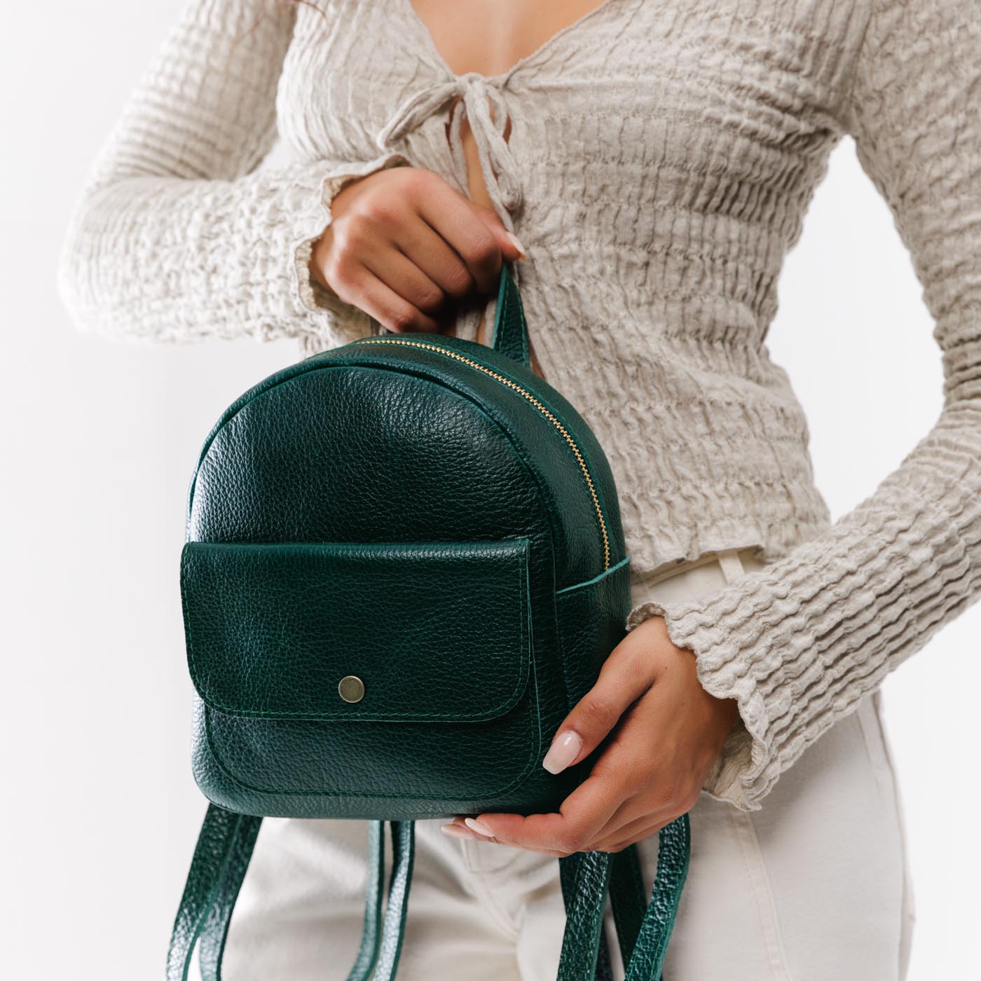 Almost Perfect Snap Mini Backpack - Stylish & Compact Daypack for Women & Teens - Perfect for School, Travel & Everyday Use