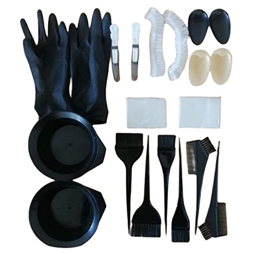 Professional Salon Hair Dye Mixing Bowl & Brush Set with 24 Disposable Dyeing Caps - Perfect for At-Home Hair Coloring, Salon Styling, and DIY Hair Treatments