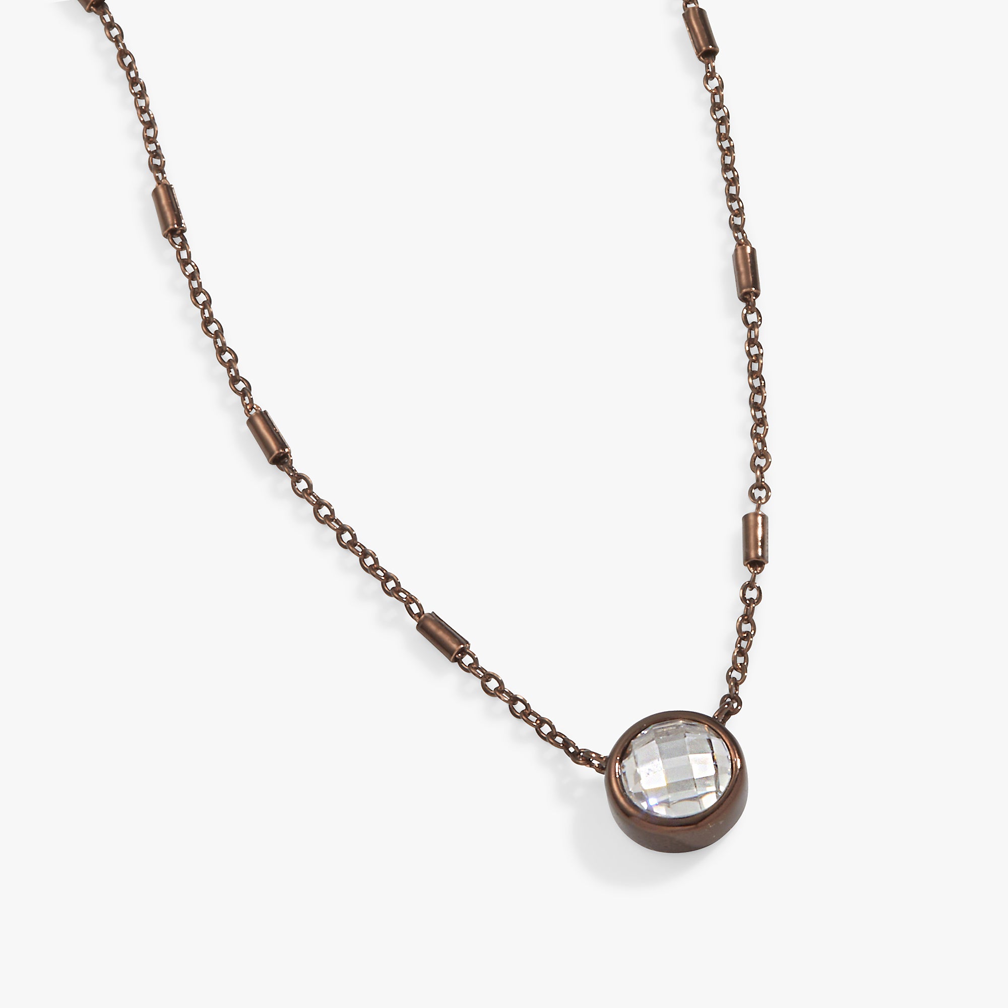 Elegant Crystal Bezel Adjustable Chain Necklace for Women - Perfect for Parties, Weddings & Everyday Wear