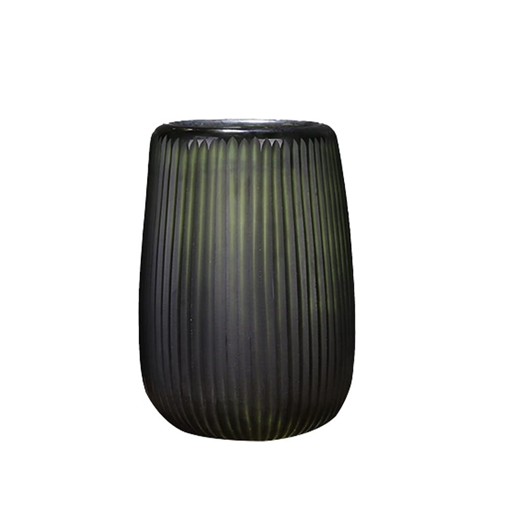 Modern Striped Hydroponic Flower Vase - Elegant Glass Vase for Home & Office Decor - Perfect for Living Room, Dining Table, Wedding Centerpieces & Housewarming Gifts (Size A)