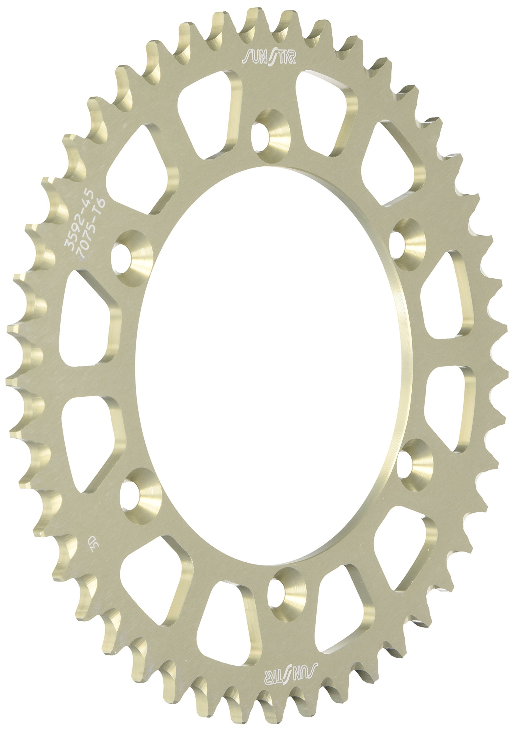 5-359245 Works Triplestar 45-Teeth 520 Chain Size Rear Aluminum Sprocket - High-Performance Motorcycle Sprocket for Dirt Bikes, ATVs & Off-Road Vehicles - Perfect for Racing, Trail Riding & Off-Road Adventures
