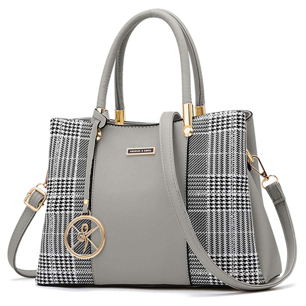 Women's Top Handle Satchel Shoulder Bag - Stylish Tote & Messenger Purse for Work & Travel