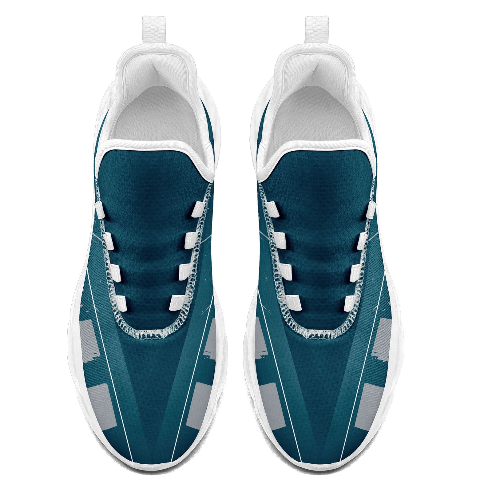 Custom Green & Gray Philadelphia MaxSoul Shoes and Hat Set - Personalized Sneaker & Cap Combo for Men & Women | Perfect for Streetwear, Urban Fashion & Sports Fans