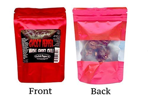 Ghost Pepper Hot Sauce - 7 Whole Ghost Peppers, Extra Hot & Spicy - Perfect for Wings, Tacos, Burgers & Cooking