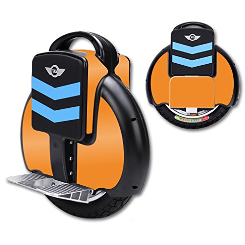 MightySkins Compatible with TG-F3 Self Balancing Electric Unicycle Scooter Wrap Cover Sticker - Solid Orange | Durable Protection for Commuting & Outdoor Adventures