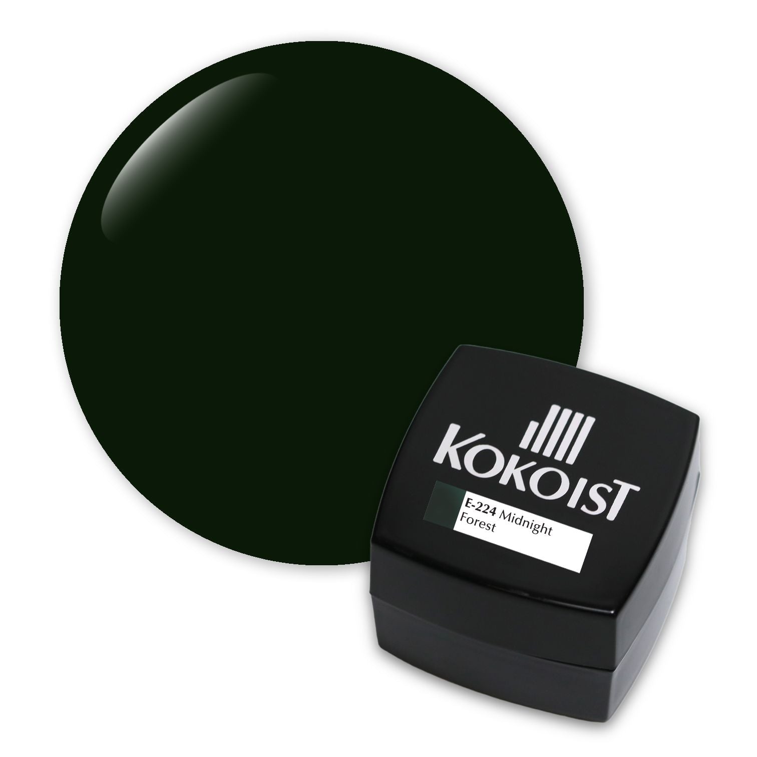 Kokoist E 224 Midnight Forest Gel Polish - Premium Long-Lasting Nail Lacquer for Salon & Home Manicures | Perfect for Special Occasions & Everyday Wear