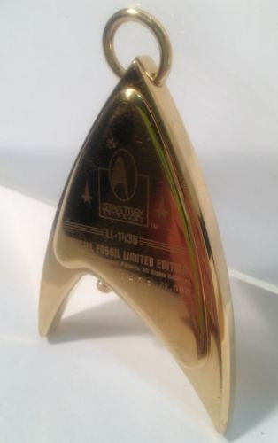 Fossil Limited Edition Star Trek LI 1436 Pocket Watch 1996 - Vintage Collectible Timepiece for Trekkies & Watch Enthusiasts | Perfect for Cosplay, Gift Giving & Sci-Fi Memorabilia Collection