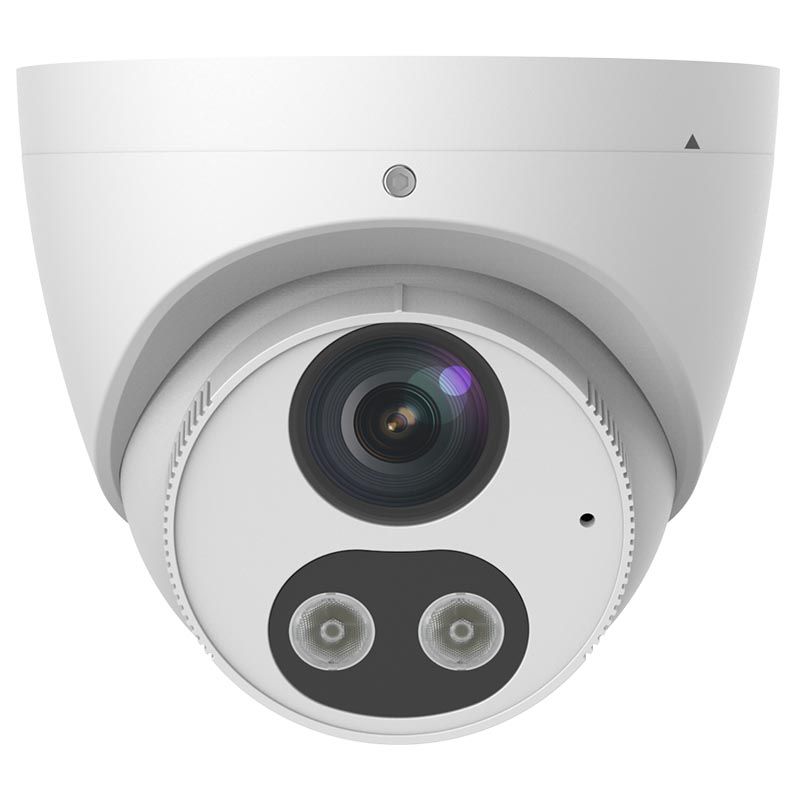 Alibi Vigilant Performance Series 4MP Starlight SmartSense IP Fixed Turret Security Camera with White Light Strobe & Audible Alarm - Outdoor Home Surveillance, Business Protection & Nighttime Monitoring