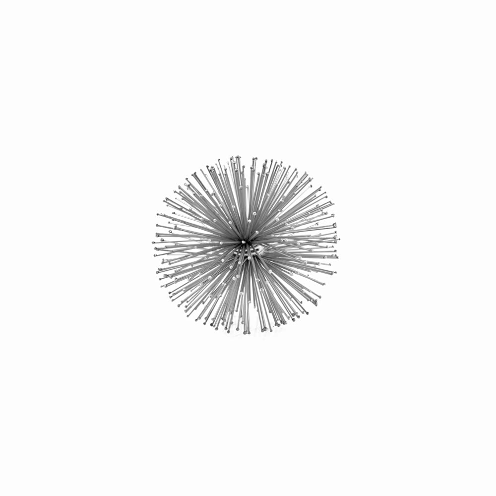 Modern Silver Erizo Urchin Sphere Decor - 6