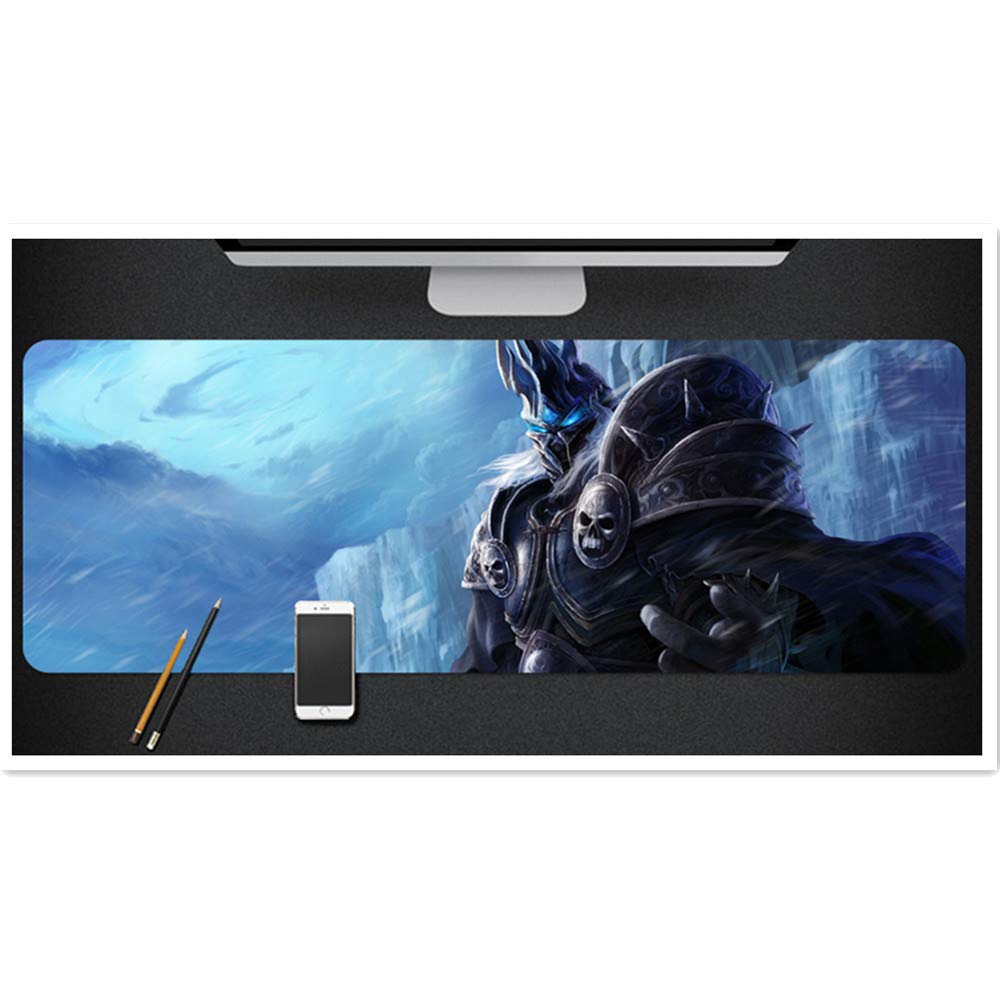 Professional Large Gaming Mouse Pad - Extended Non-Slip Rubber Desk Mat for World of Warcraft (31.5x11.8in) - Perfect for PC Gaming, Office Work & Home Computer Setup