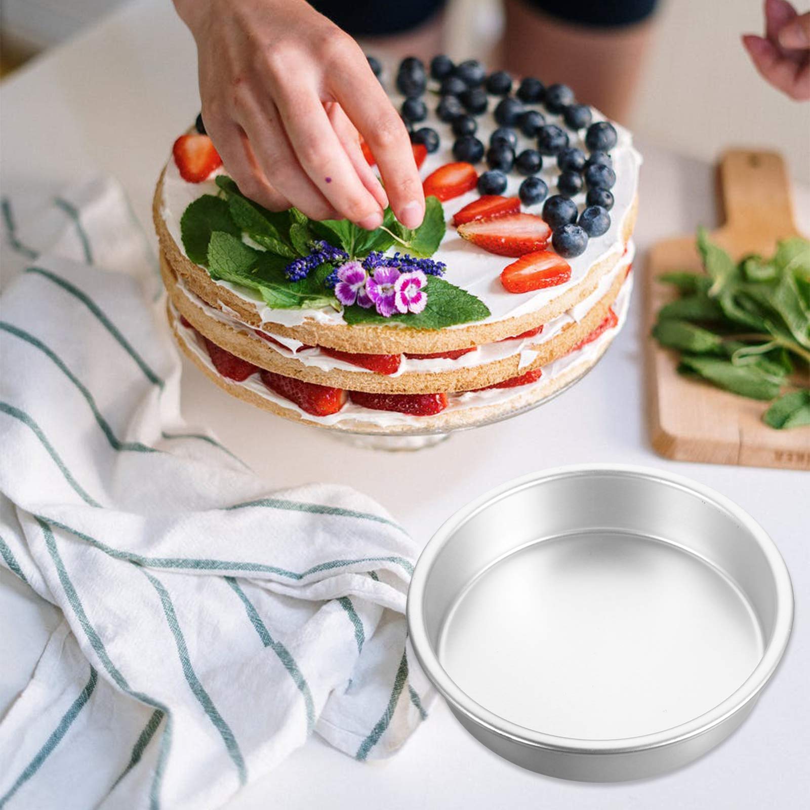 DOITOOL 12-Piece Hemisphere Cake Baking Mold Set - Professional Silicone Baking Molds for Cakes, Cupcakes, and Desserts - Perfect for Birthday Parties, Weddings, and Home Baking