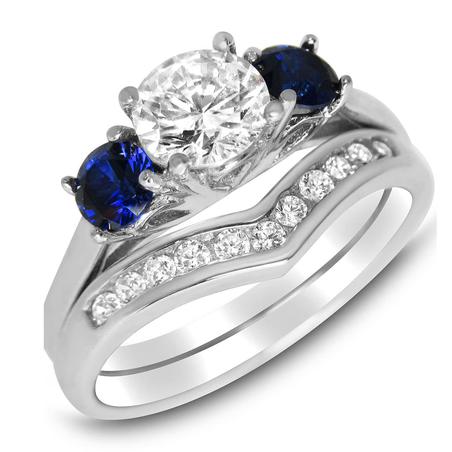 Elegant Wedding Ring Set for Couples - His and Hers Matching CZ Bands | Perfect for Anniversaries, Engagements & Vow Renewals