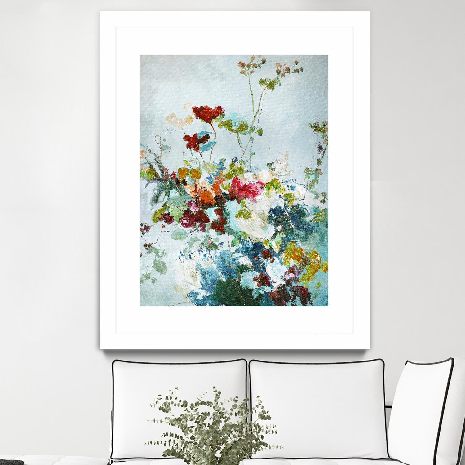 Abstract Floral Print Wall Art - Modern Home Decor for Living Room, Bedroom & Office | Canvas Painting for Stylish Interior Design