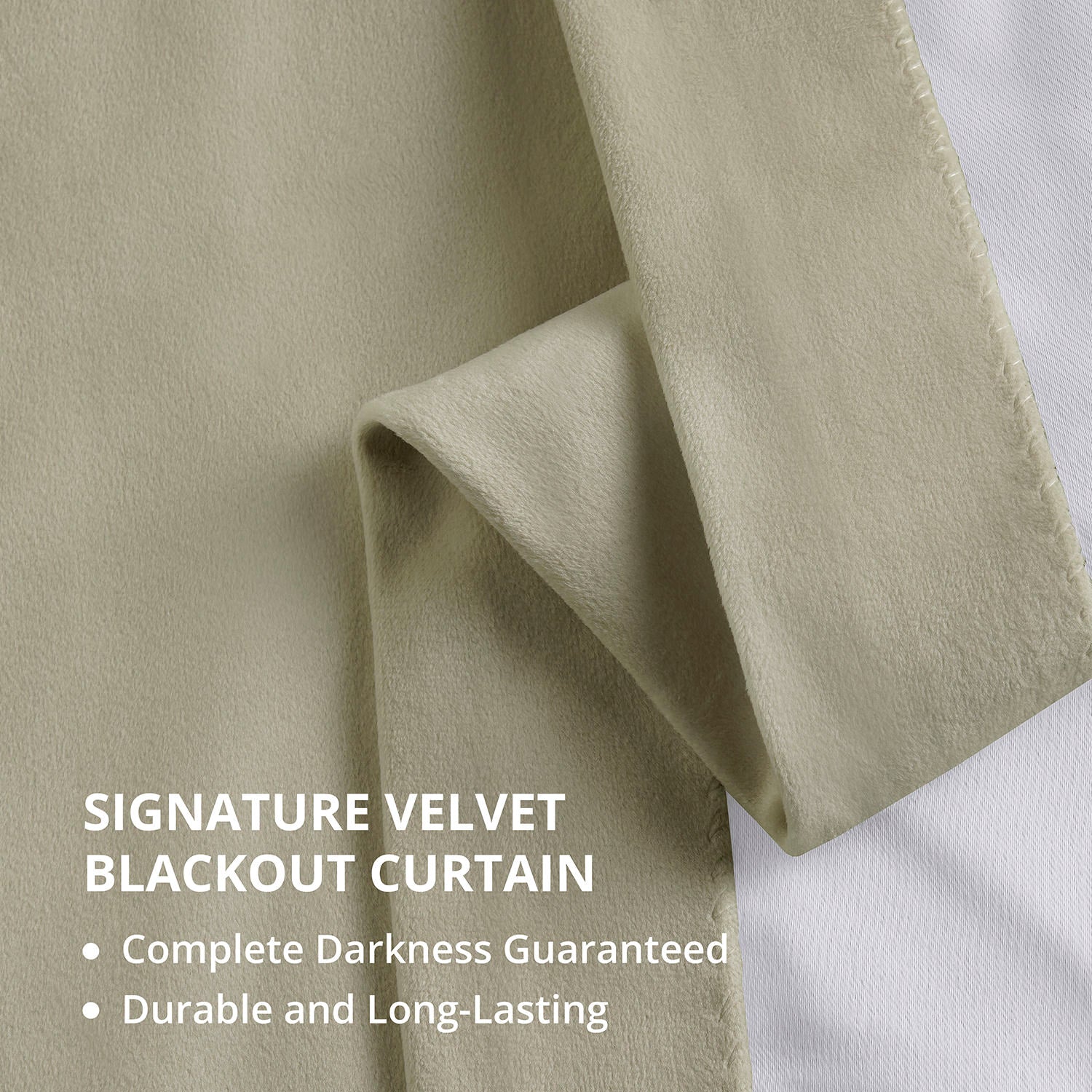 Premium Beige Blackout Curtains - Extra Wide Velvet Thermal Insulated Drapes for Living Room & Bedroom | Noise Reducing & Light Blocking Window Treatments