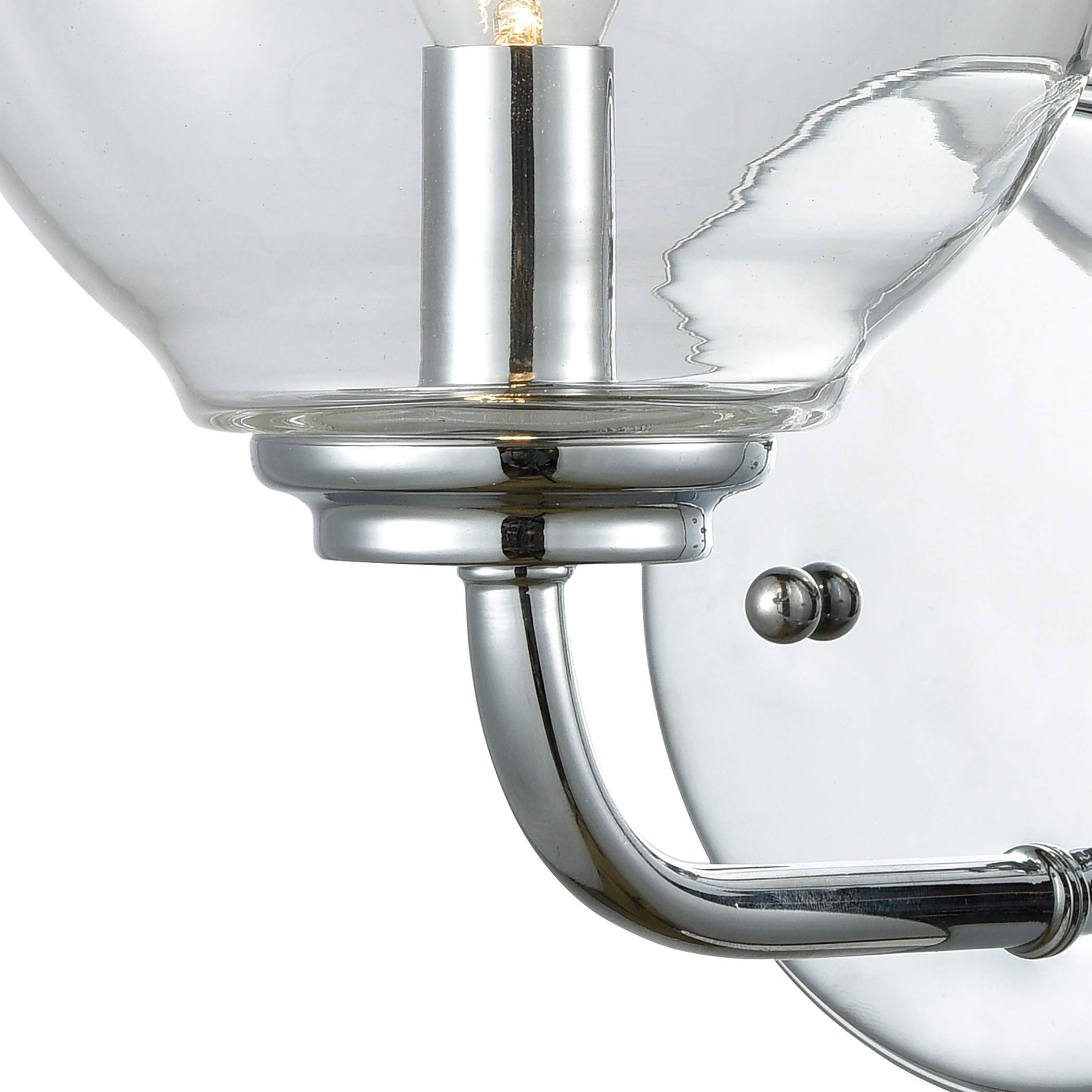Elk Home 81360/1 Emory 6-Inch Wide 1-Light Bathroom Vanity Light Fixture - Polished Chrome Finish for Modern Powder Room or Master Bath Lighting