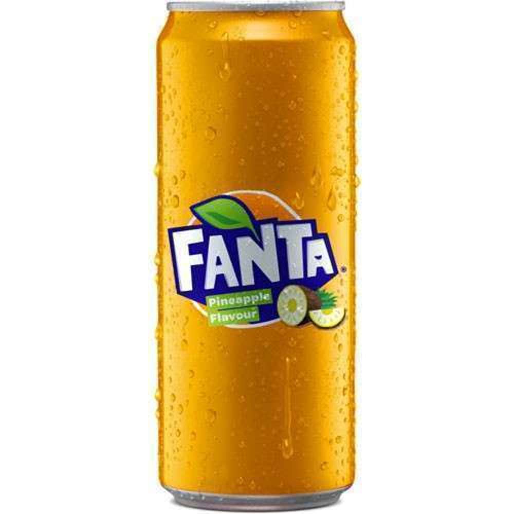 Fanta Pineapple Soda 330ml (11.2 oz) Cans - Refreshing Tropical Flavor for Parties, BBQs & Summer Gatherings