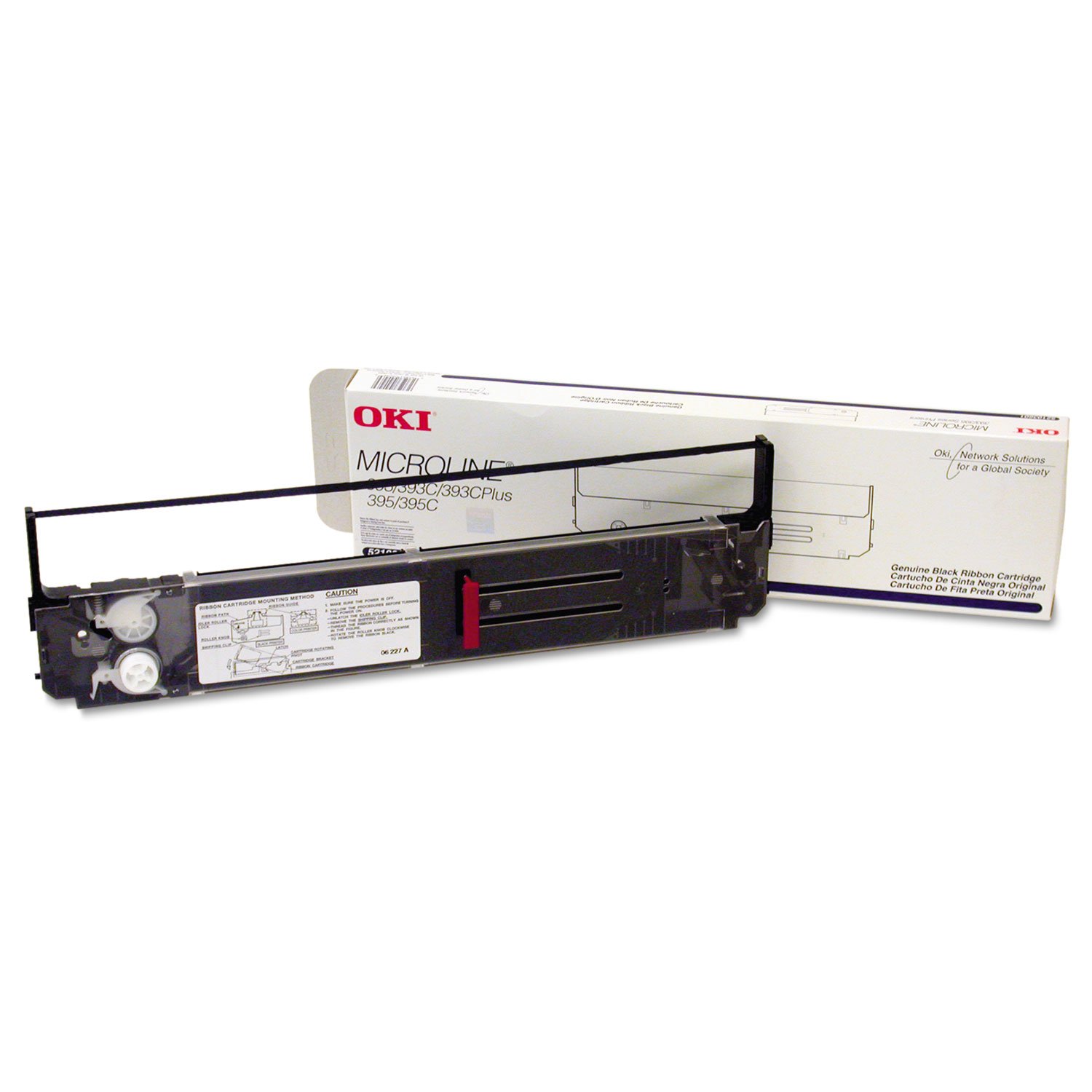 OKI 52103601 Black Ribbon Cartridge for OKI Printers - High-Quality Replacement for Clear, Crisp Printing at Home or Office