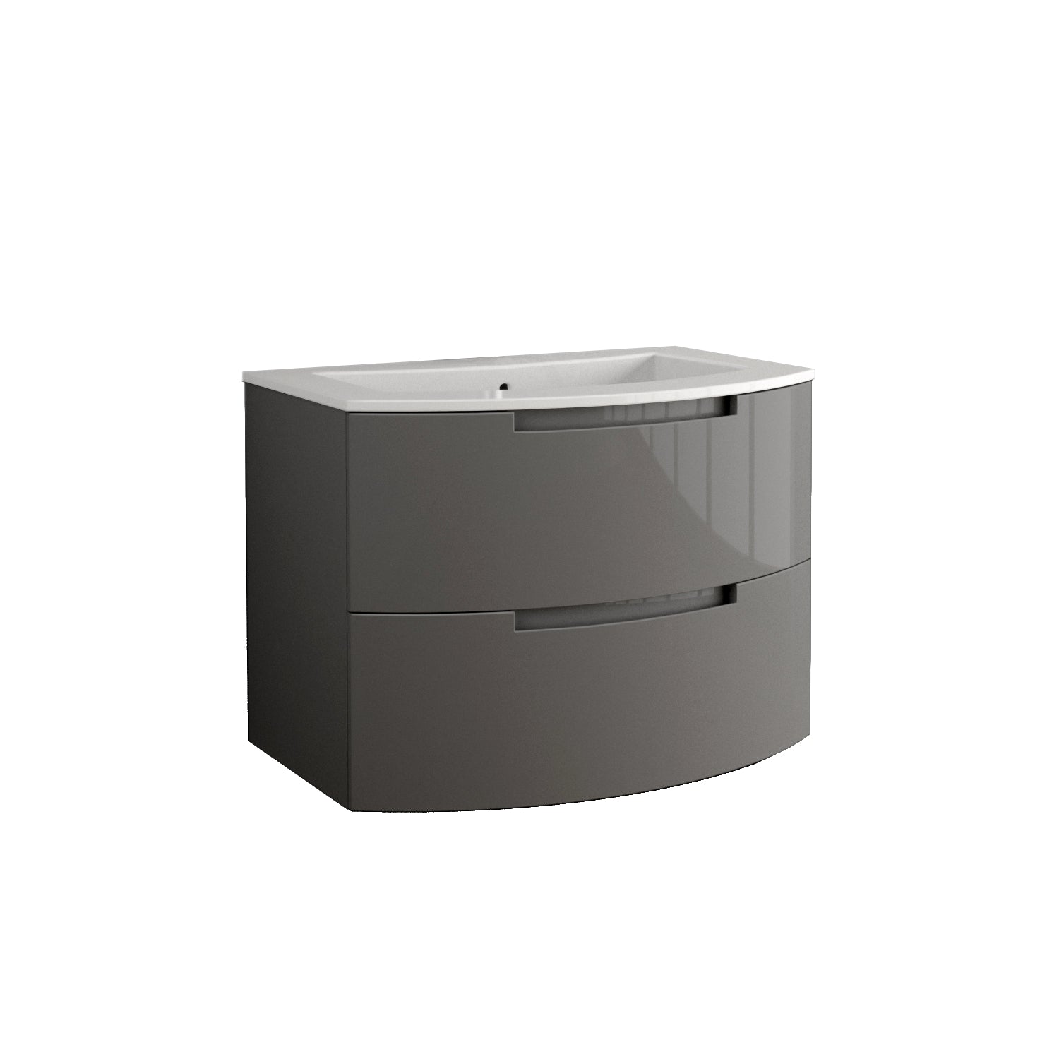 Modern Wall Mounted Vanity Unit with Sink - LATOSCANA OASI 39