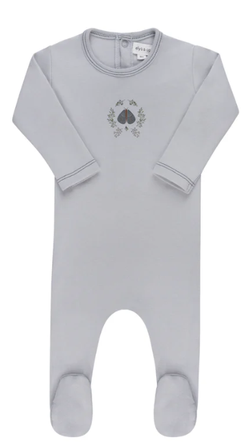 ELY & CO Baby Floral Footie Pajamas with Beanie - Soft Cotton Sleepwear for Infants (3M, 9M) | Cozy Outfit for Newborns, Photo Shoots & Nursery Time