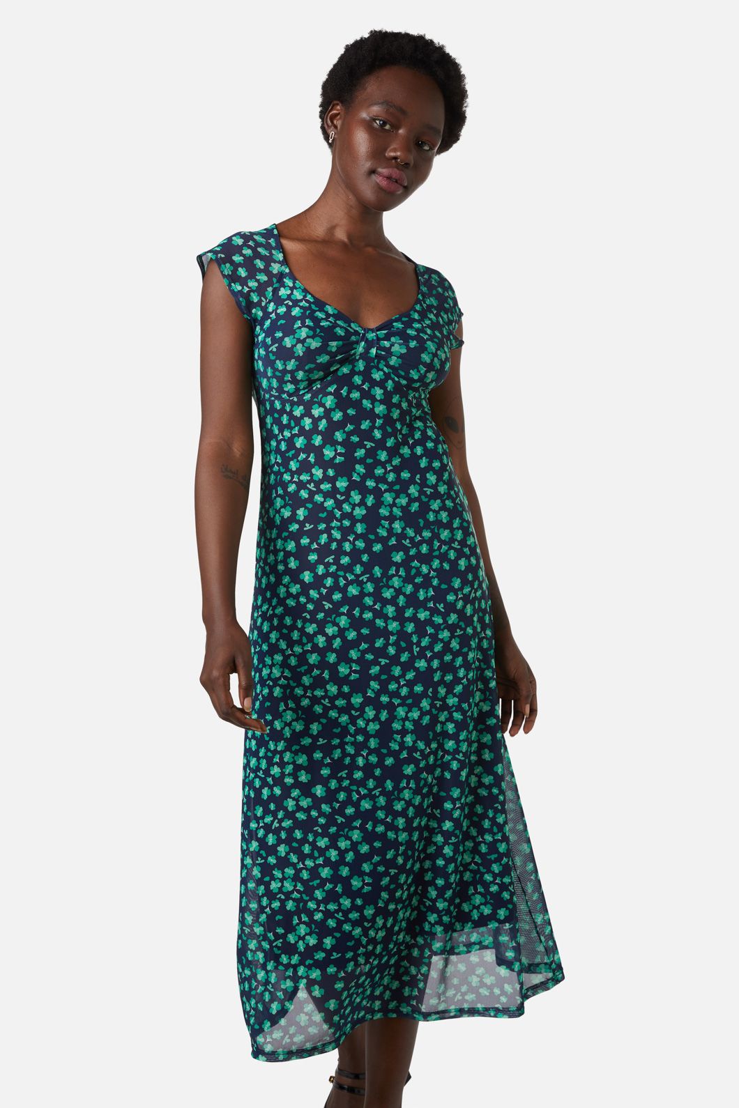 Mille Fleur Mesh Dress for Women - Floral Lace Boho Maxi Dress - Perfect for Summer Weddings, Beach Vacations & Date Nights