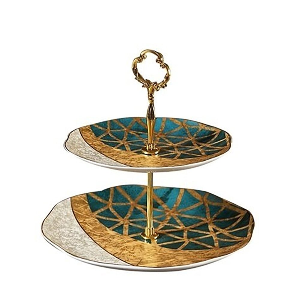 Golden Beach Serving Stand - Elegant and Durable Serving Tray for Parties, BBQs, and Outdoor Dining | Perfect for Entertaining Guests at Home or Beach Gatherings