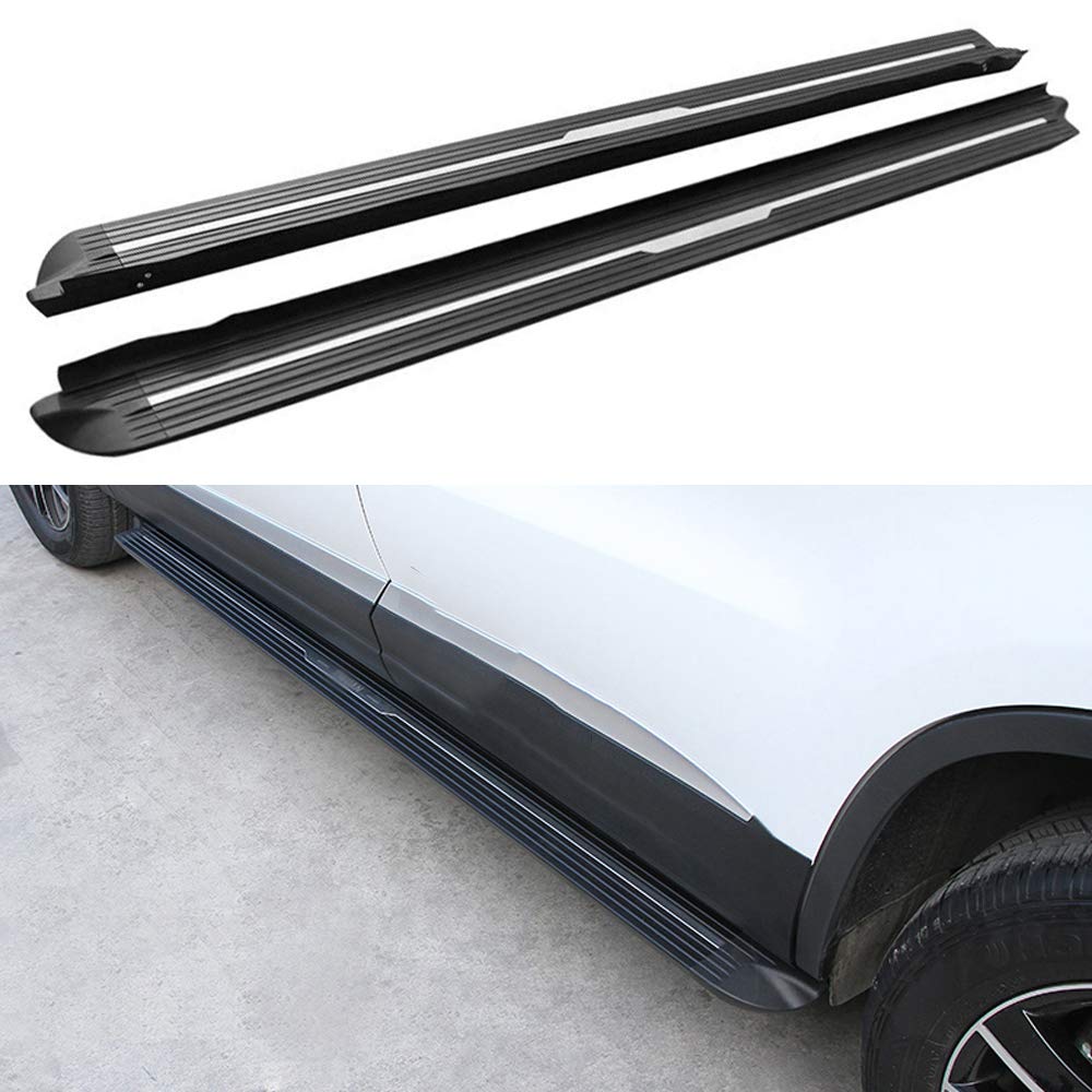 Fits Hyundai Kona 2018-2021 Running Boards Side Steps Nerf Bars - Heavy Duty Aluminum Alloy Side Step Rails for Enhanced Vehicle Protection & Style - Perfect for Off-Roading, Daily Commute & Truck Accessories