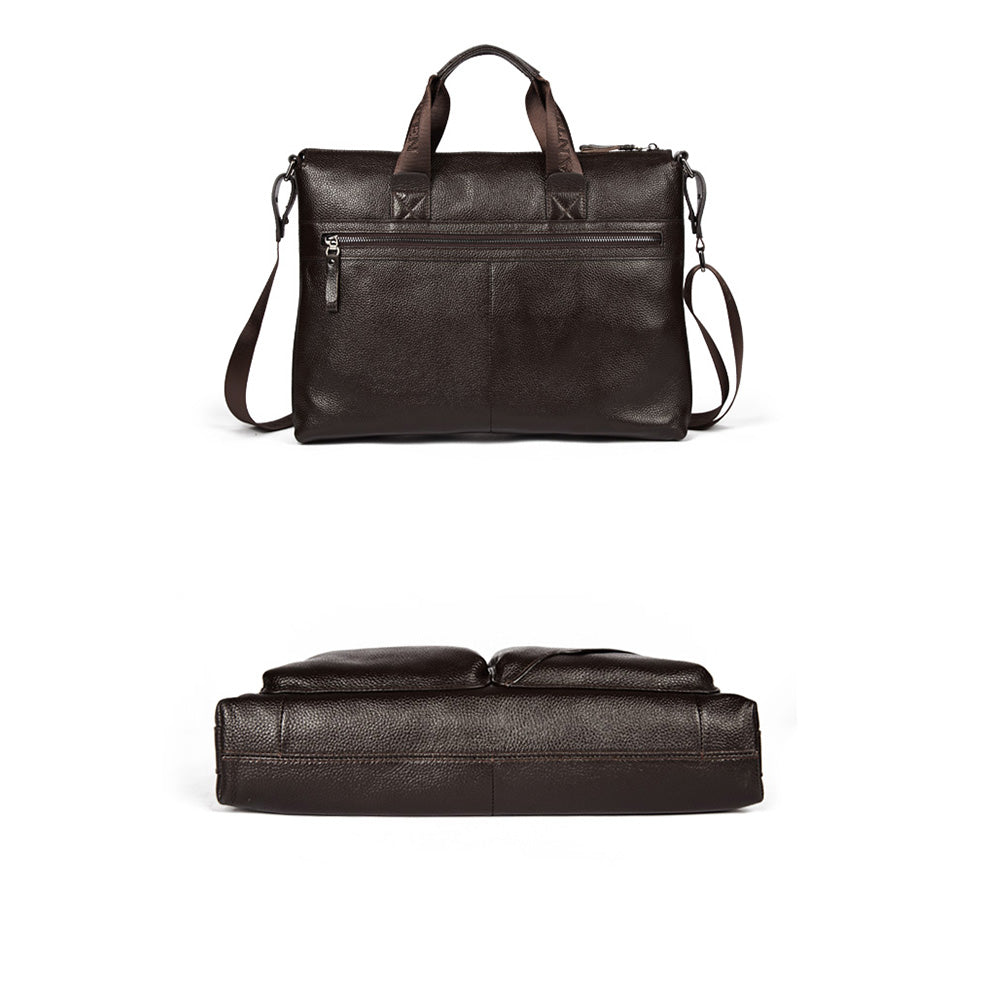 Premium Royal Retro Leather Classic Briefcase for Business & Travel - Fits 14 Inch Laptop | Professional Office Work Bag, Commuter Briefcase & Business Travel Accessory