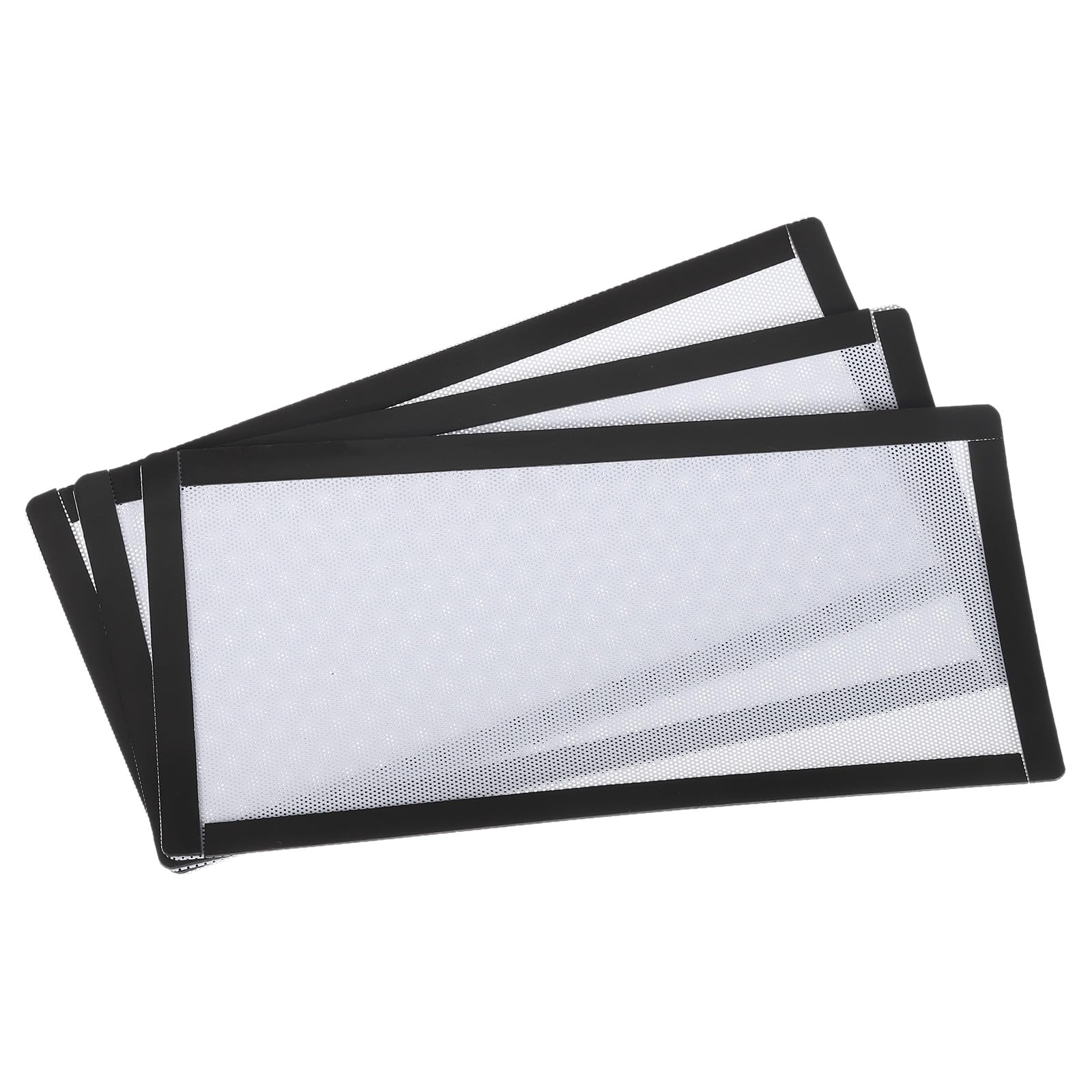 3PCS 240x120mm Magnetic PC Dust Filter - White PVC Computer Case Cooler Dustproof Mesh Cover for PC Chassis, Speakers & Gaming Rigs | Perfect for Dust Protection in Home/Office Computer Setups